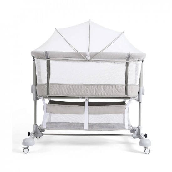 سرير أطفال بناموسية من المقاش والمعدن سرير أطفال بناموسية من المقاش والمعدن