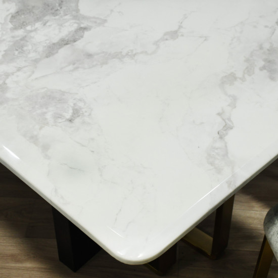 طاولة طعام سطح سيراميك 10 كراسي