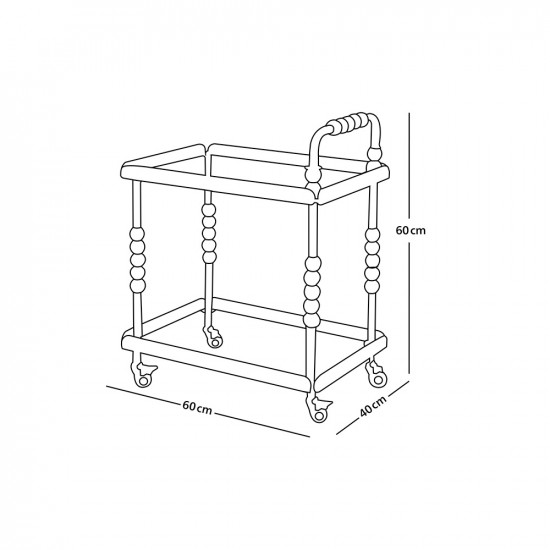 عربة تقديم 2 دور