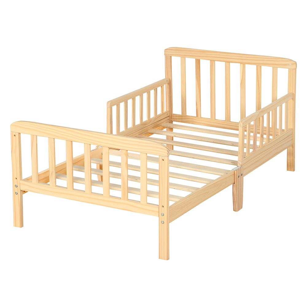 سرير أطفال حواجز خشبي 75×135 سم