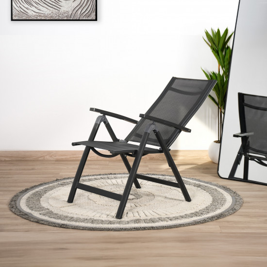 كرسي رحلات قابل للطي وظهر قابل للامالة