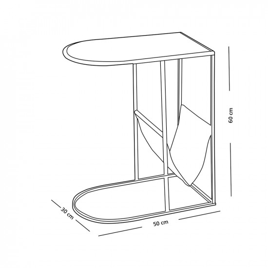 طاولة خدمة مفردةمن الخشب مع رف قماشي طاولة خدمة مفردةمن الخشب مع رف قماشي