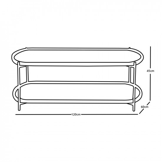 طاولة خدمة مفردة من الخشب والمعدن بني طاولة خدمة مفردة من الخشب والمعدن بني