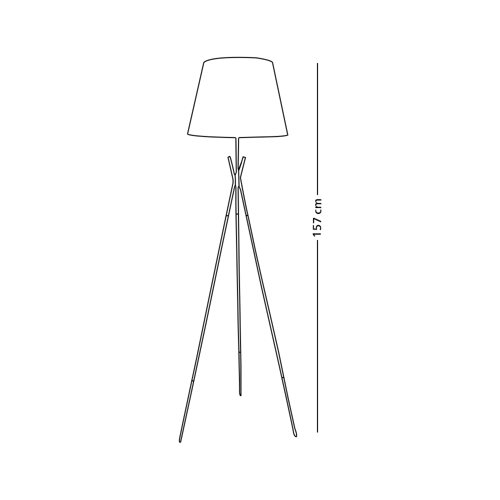 أباجورة استاند معدن 157 سم