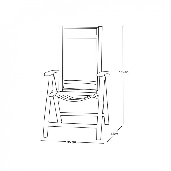 كرسي رحلات قابل للطي وظهر قابل للامالة