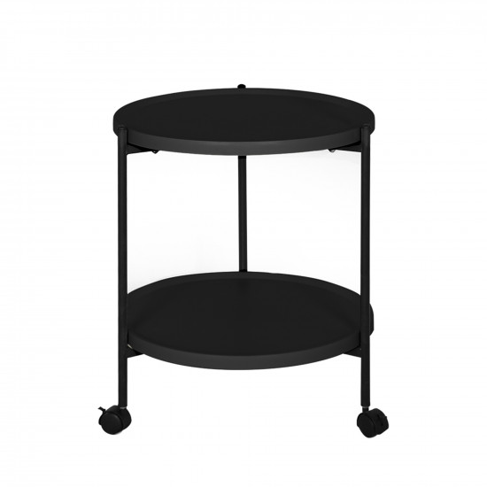 عربة تقديم 2 دور أسود عربة تقديم 2 دور أسود