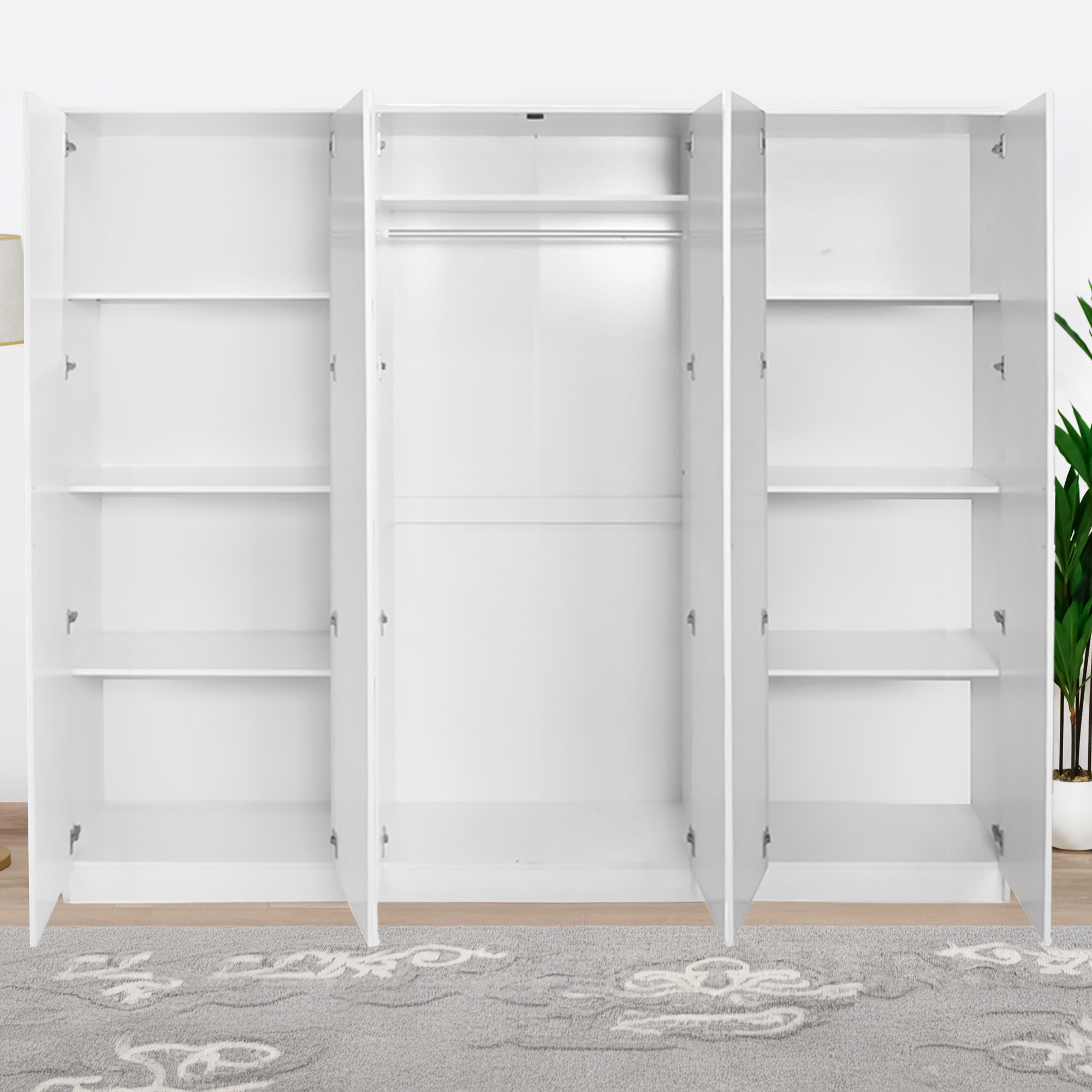 دولاب ملابس رويال 6 باب خشب