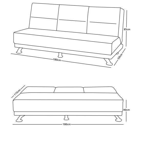 كنبة قابلة للتعديل الي سرير بطاولة مدمجة كنبة قابلة للتعديل الي سرير بطاولة مدمجة