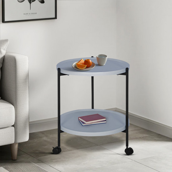 عربة تقديم 2 دور رمادي عربة تقديم 2 دور رمادي