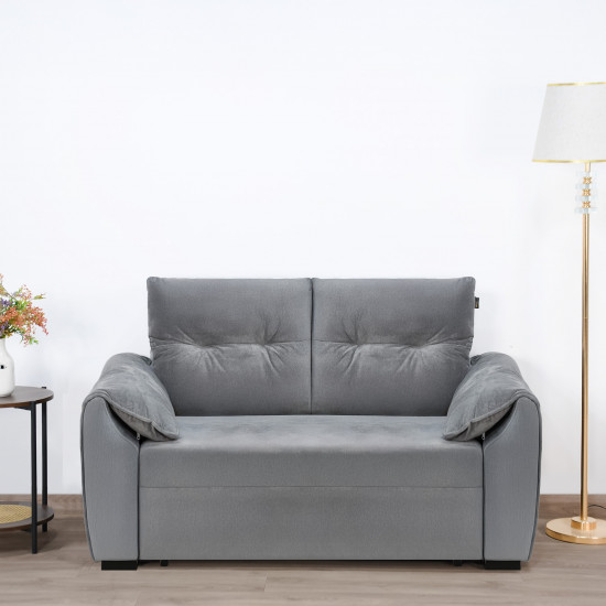 كنبة قابلة للتعديل إلى سرير بظهر مائل - رمادي كنبة قابلة للتعديل إلى سرير بظهر مائل - رمادي