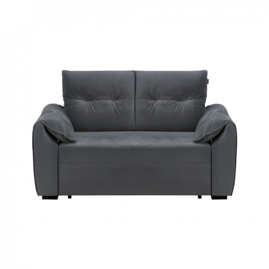 كنبة قابلة للتعديل إلى سرير بظهر مائل - رمادي غامق كنبة قابلة للتعديل إلى سرير بظهر مائل - رمادي غامق