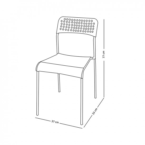 كرسي مفرد بلاستيك مع أرجل معدن كرسي مفرد بلاستيك مع أرجل معدن