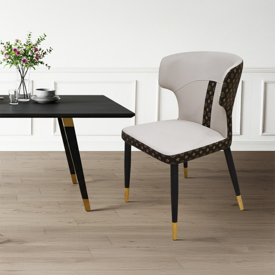 كرسي مفرد جانبي رمادي فاتح كرسي مفرد جانبي رمادي فاتح