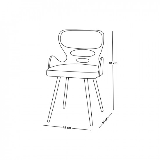 كرسي بار من الخشب والقماش