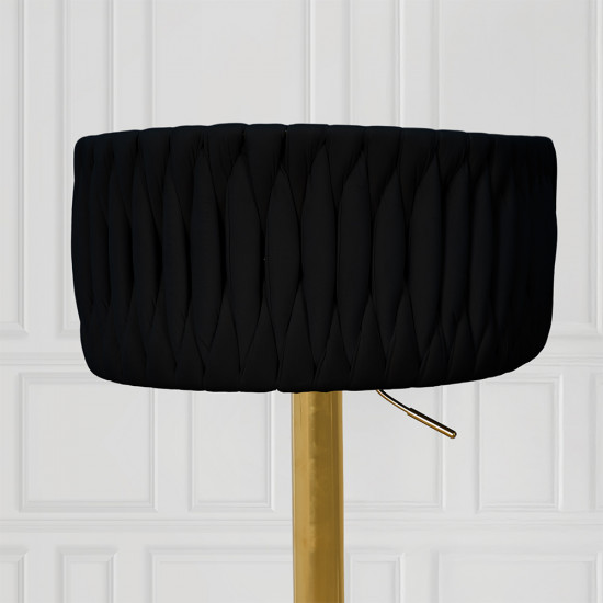 كرسي بار قماش مخمل أسود كرسي بار قماش مخمل أسود