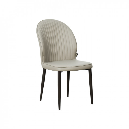 كرسي مفرد جلد رمادي فاتح كرسي مفرد جلد رمادي فاتح