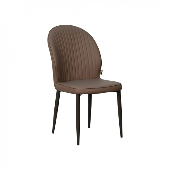 كرسي مفرد جلد بني فاتح كرسي مفرد جلد بني فاتح