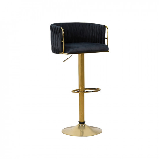 كرسي بار قماش مخمل أسود كرسي بار قماش مخمل أسود