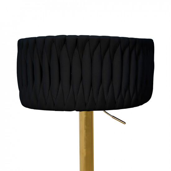 كرسي بار قماش مخمل أسود كرسي بار قماش مخمل أسود