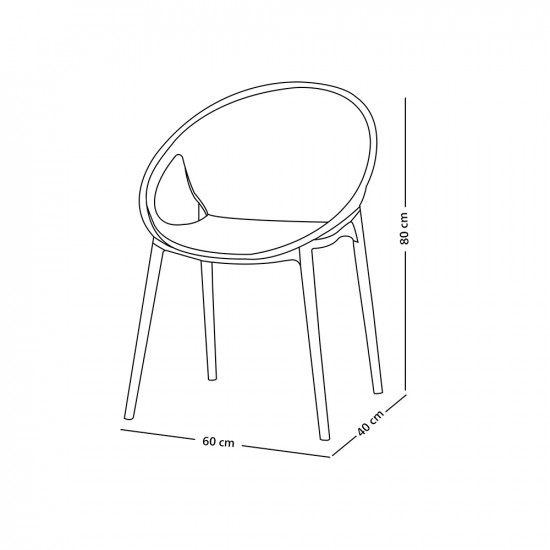 كرسي بلاستيك عصري بظهر مثقّب كافيه كرسي بلاستيك عصري بظهر مثقّب كافيه