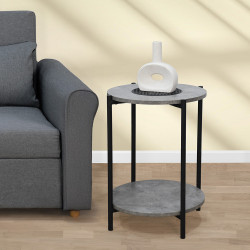 طاولة خدمة 2 دور مفرد رمادي