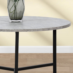 طاولة خدمة مفردة من الخشب والمعدن رمادي