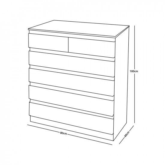 خزانة بـ 6 أدراج خزانة بـ 6 أدراج