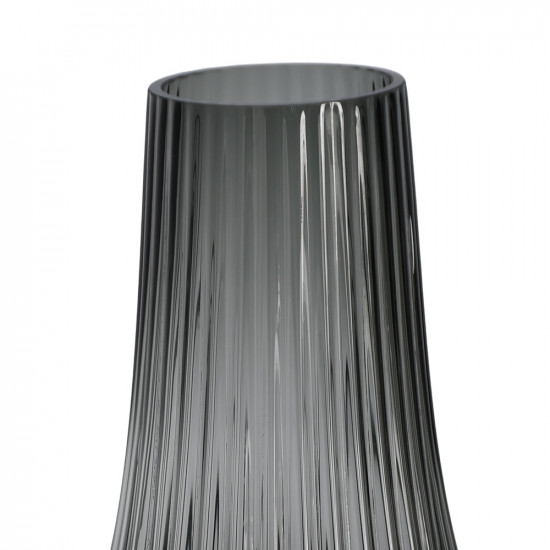  فازة ورد شفافة تصميم عصري رمادي