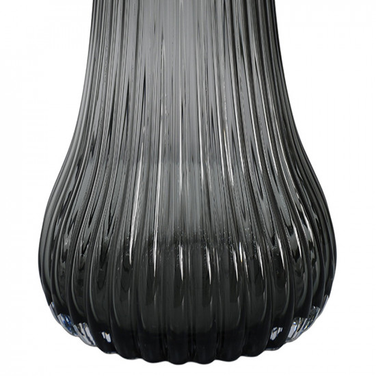  فازة ورد شفافة تصميم عصري رمادي