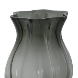 فازة ورد شفافة تصميم عصري رمادي فازة ورد شفافة تصميم عصري رمادي