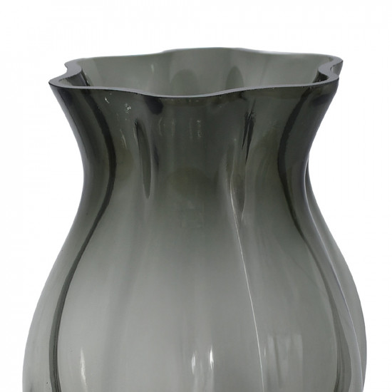 فازة ورد شفافة تصميم عصري رمادي فازة ورد شفافة تصميم عصري رمادي