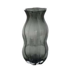 فازة ورد شفافة تصميم عصري رمادي فازة ورد شفافة تصميم عصري رمادي