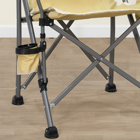 كرسي رحلات قابل للسفط من القماش والمعدن كرسي رحلات قابل للسفط من القماش والمعدن