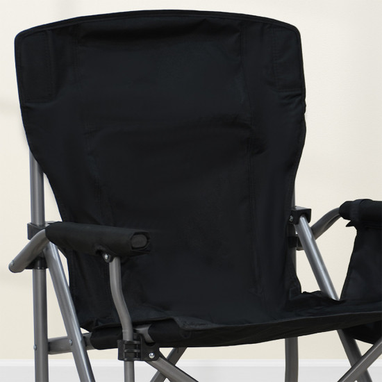 كرسي رحلات قابل للسفط من القماش والمعدن كرسي رحلات قابل للسفط من القماش والمعدن