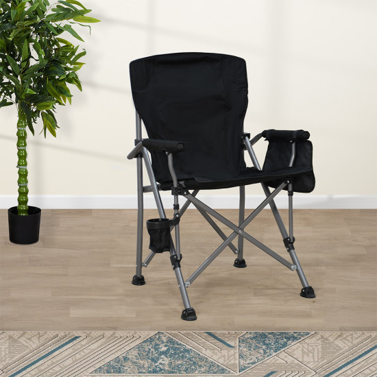 كرسي رحلات قابل للسفط من القماش والمعدن كرسي رحلات قابل للسفط من القماش والمعدن