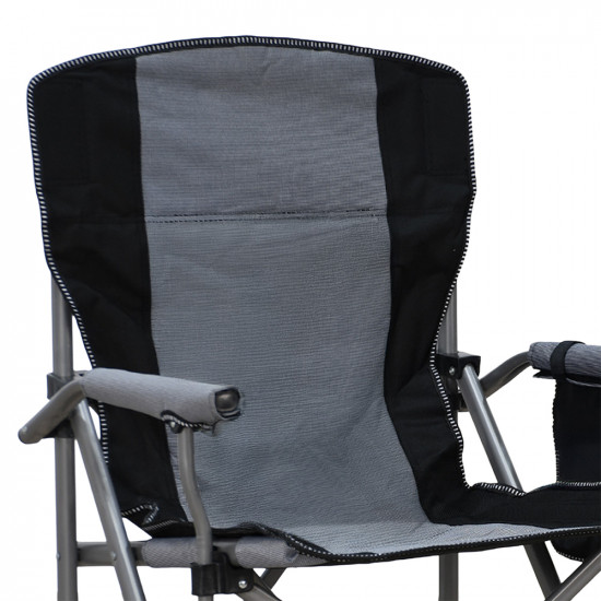 كرسي رحلات قابل للسفط من القماش والمعدن
