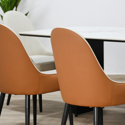 طاولة طعام رخام مع أرجل معدنية 10 كراسي طاولة طعام رخام مع أرجل معدنية 10 كراسي