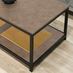 طاولة خدمة مفرد 2 دور بني غامق