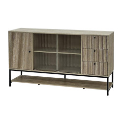 دولاب بوفيه من الخشب والاكريليك 160 سم دولاب بوفيه من الخشب والاكريليك 160 سم