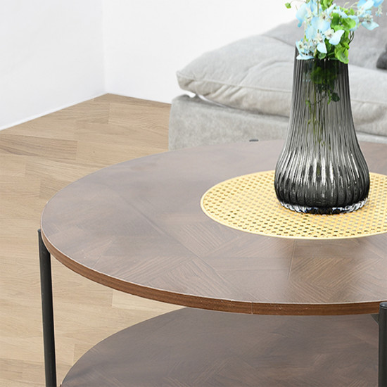 طاولة خدمة مفرد دائرية 2 دور بني طاولة خدمة مفرد دائرية 2 دور بني