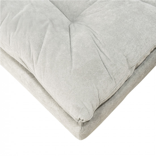 كنبة قابلة للتعديل إلى سرير رمادي بيج كنبة قابلة للتعديل إلى سرير رمادي بيج