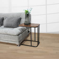 طاولة خدمة مفردة من الخشب والمعدن