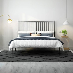 سرير معدني اسود 200x180 سم‏