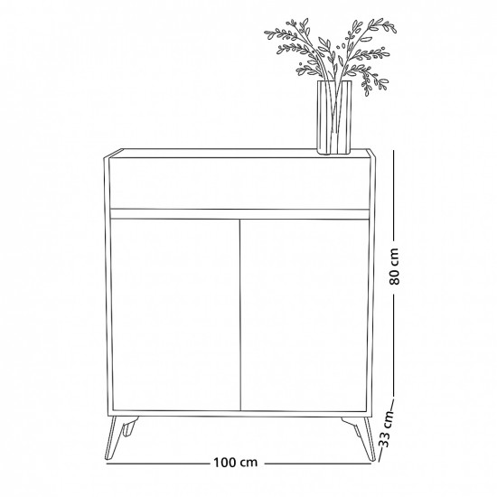 دولاب متعدد الاستخدام سطح سيراميك 80 سم
