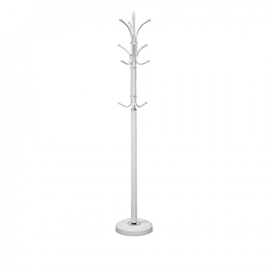 علاقة ملابس عصرية من المعدن أبيض 180 سم