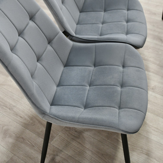 طاولة طعام رخام 6 كراسي بأرجل معدنية