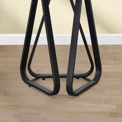 طاولة خدمة مفردة مودرن من الخشب والمعدن