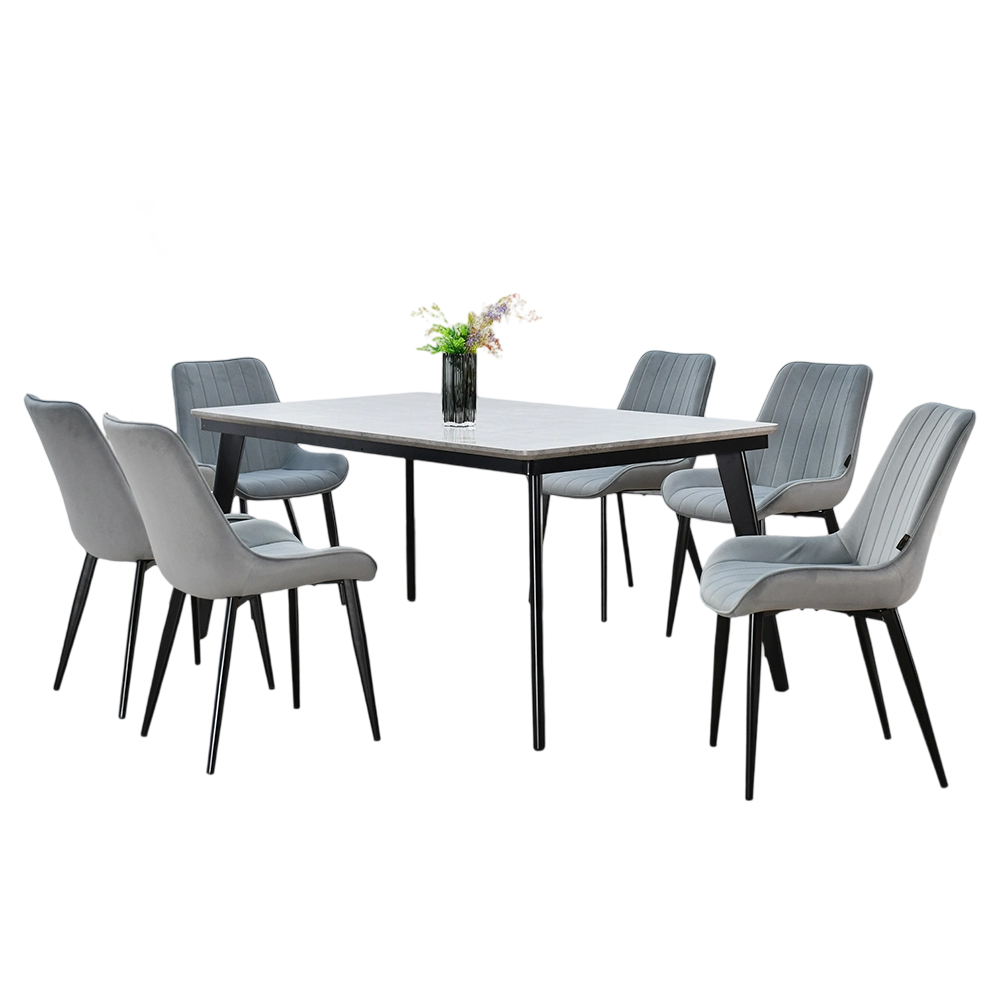 طاولة طعام مودرن خشب 6 كراسي