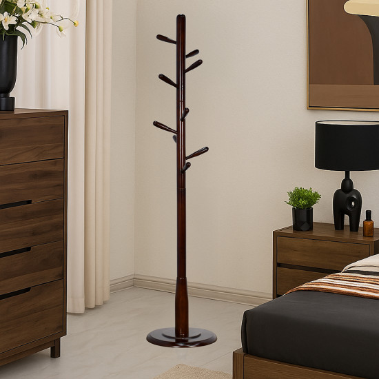 علاقة ملابس من الخشب بني 180 سم