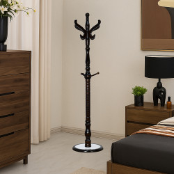 علاقة ملابس خشبية مودرن بني 190 سم